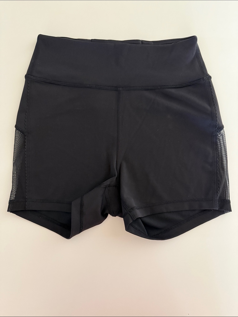 lululemon athletica Black Shorts with Side Mesh Panels 3” length
